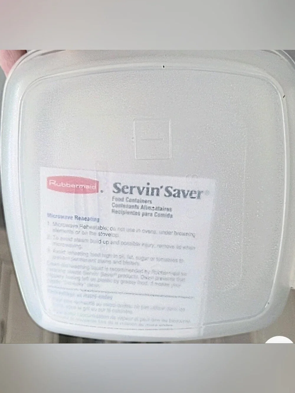 Rubbermaid Servin Saver NEW VINT Sandwich Keeper #1 Food Storage Container